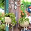 Swing Hanging Planter Cute Planter Pots for Outdoor Indoor Plants Succulent Pots for String Resin with Drainage Hole Gifts