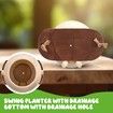 Swing Hanging Planter Cute Planter Pots for Outdoor Indoor Plants Succulent Pots for String Resin with Drainage Hole Gifts
