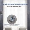 2 Pcs Retractable Clothesline 304 Stainless Steel Durable with Heavy Duty Adjustable Rope Shower Clothes Line for Outdoor and Indoor 2.8 Meter
