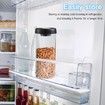 1.8L Glass Kitchen Storage Jars, Coffee Canisters with Airtight Lid Seal, Food Storage Containers, Perfect for Coffee Beans, Tea, Sugar