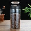 1.8L Glass Kitchen Storage Jars, Coffee Canisters with Airtight Lid Seal, Food Storage Containers, Perfect for Coffee Beans, Tea, Sugar