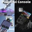 Game Console Handheld 3.5Inch Emulator Preinstalled Transparent 64GB Portable Retro Gaming Purple Device