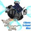 Ultrasonic Mouse Rodent Repellent Indoor Pest Repeller with LED Flashlights Mouse Deterrent For House Garden Warehouse