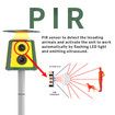 Outdoor Animal Repeller,Multi-Frequency Automatic Operation,360 Degree No Blind Spot Driving,Detection Range Size Adjustment,Ultrasonic Alarm Sound