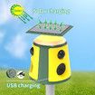 Outdoor Animal Repeller,Multi-Frequency Automatic Operation,360 Degree No Blind Spot Driving,Detection Range Size Adjustment,Ultrasonic Alarm Sound