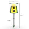 Outdoor Animal Repeller,Multi-Frequency Automatic Operation,360 Degree No Blind Spot Driving,Detection Range Size Adjustment,Ultrasonic Alarm Sound