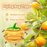 2pcs  Fruit Fly Trap Hanging Flea Trap Bee Trap Fly Trap Indoor And Outdoor Insect Traps,For House Kitchen Plants Trees