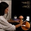 Mini Mushroom Lamp for Ambient Lighting 17cm, Dimmable LED Mushroom Night Light with USB Charging for Bedroom (Beech)