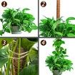 48 Inch Moss Pole,Bendable Moss Pole for Plants Monstera,Tall Moss Poles for Climbing Plants Indoor,Garden Trellis Plant Stick Stakes,Pothos