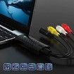 USB Video Capture Card Device, Audio Video Converter Grabber for RCA to USB-Convert VHS Mini DV VCR Hi8 DVD to Digital, for PC TV Tape Player Camcorder, MAC Windows Vista Compatible