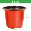 4" Small Plastic Plant Nursery Pot/Pots Seedlings Flower Plant Container Seed Starting Pots Indoor Outdoor (50pcs Pots and 50pcs Plant Labels)