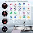 Smart Watch Fitness Tracker Answer Make Call Women Android iOS Smartwatch Waterproof 1.32 Inch HD Touch Screen Voice Control Purple