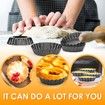 12pc 3inch Cake Egg Tart Molds Removable Bottom,Cupcake Cake Muffin Mold Tin Pan Baking Tool,Reusable Quiche Bakeware Carbon Steel for Pies,Cheese Cakes,Desserts