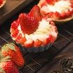 12pc 3inch Cake Egg Tart Molds Removable Bottom,Cupcake Cake Muffin Mold Tin Pan Baking Tool,Reusable Quiche Bakeware Carbon Steel for Pies,Cheese Cakes,Desserts