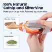 Cat Toys Flopping Fish with SilverVine and Catnip,Moving Cat Kicker,Floppy Wiggle Fish,Interactive Motion Kitten Exercise Toys,Mice Animal Toys 10.5" (Clownfish)