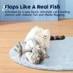 Flopping Fish Cat Toys SilverVine Catnip Moving Kicker Floppy Wiggle 26cm Small Dogs Interactive Motion Kitten Exercise Mice Animal Playful Pet Entertainment Accessory