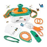 Bug Catching Kit for Kids Outdoor Adventure Nature Explorer insect Catcher Whistle Compass Magnifying Glass Camping Gear Toy Ages 3+