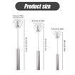 Stainless Steel Semi-Automatic Whisk,Stainless Steel Egg Whisk Hand Push Rotary Whisk Blender,Hand Push Mixer Stirrer Tool for Cooking Kitchen Home Egg Milk (10in)