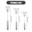 Stainless Steel Semi-Automatic Whisk,Stainless Steel Egg Whisk Hand Push Rotary Whisk Blender,Hand Push Mixer Stirrer Tool for Cooking Kitchen Home Egg Milk (10in)