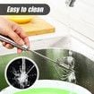 Stainless Steel Semi-Automatic Whisk,Stainless Steel Egg Whisk Hand Push Rotary Whisk Blender,Hand Push Mixer Stirrer Tool for Cooking Kitchen Home Egg Milk (10in)