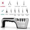 4-in-1 Knife Sharpener 4 Stage with a Pair of Cut-Resistant Glove,Original Premium Polish Blades
