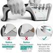 4-in-1 Knife Sharpener 4 Stage with a Pair of Cut-Resistant Glove,Original Premium Polish Blades