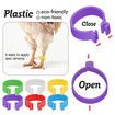 50pc 16mm Poultry Clasp Foot Ring Without Text Colourful Chicken Clip Animal Identification Tool Rings for Farm Leg Chick Duck Goose
