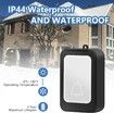 Doorbell Flash Loud Wireless 4 Volumes Elderly Hearing Impaired Pregnant Women Alert Home Office Accessibility 7 Colours Light Black