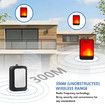 Doorbell Flash Loud Wireless 4 Volumes Elderly Hearing Impaired Pregnant Women Alert Home Office Accessibility 7 Colours Light Black