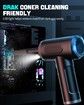 Compressed Air Duster - Keyboard Cleaner with LED Light, 5000mAh Rechargeable Cordless Electric Air Duster for Computer Keyboard Car Cleaning, Replacement