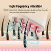 Hair Oil Applicator with Red Light, Electric Scalp Massager and Hair Oil Applicator Scalp Care Brush for Hair Oiling