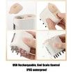 Hair Oil Applicator with Red Light, Electric Scalp Massager and Hair Oil Applicator Scalp Care Brush for Hair Oiling