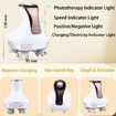 Electric Scalp Massage Rechargeable Wireless Portable Electric Scalp Massager Waterproof Handheld Massager with 4 Massage Claws(White)