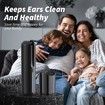 Ear Wax Removal Rechargeable Electric Ear Irrigation Flushing System Water Powered Ear Cleaner with 4 Pressure Modes Ear Cleaning Tool