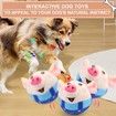 Interactive Dog Toys, Jumping Squeaky Dog Toys Music Modes, Rechargeable Moving Dog Chew Toys(Blue)