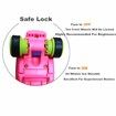 Adjustable Quad Roller Skates Shoes with Safe Lock Mode (Blue)