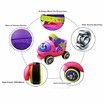 Adjustable Quad Roller Skates Shoes with Safe Lock Mode (Blue)