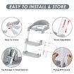 Potty Training Seat with Step Stool Ladder,Toddler Potty Training Toilet,Potty Chair Adjustable Potty Seat with Anti-Slip Wide Steps Splash Guard Safety Handles