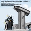 Dual Air Duct Jet Turbo Strong Fan With LED Lighting Dust Elimination 110000RPM Household Cleaning Dust Collector For Home Computer Car