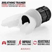 Adjustable Breathing Trainer Lung Exercise Equipment Breathing Muscles Exercise Face Mouthpiece Respirator Easy To Clean Fitness