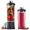 Portable Blender,270 Watt for Shakes and Smoothies Waterproof Blender USB Rechargeable with 20oz Blender Cups with Travel Lid (Black,20oz)