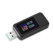 USB Tester Digital Multimeter 4-30V 0-6.5A, Power Meter QC 3.0 Voltage and Current Detector, Volmeter Ammeter Power Bank Capacity Tester with IPS Color Screen