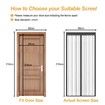 Magnetic Fly Screen Door 90 x 210 cm Fly Curtain Insect Protection Velcro Magnetic Mosquito Net for Balcony Door Patio Door Living Room Door (Black)