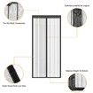 Magnetic Fly Screen Door 90 x 210 cm Fly Curtain Insect Protection Velcro Magnetic Mosquito Net for Balcony Door Patio Door Living Room Door (Black)