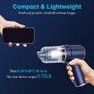 Handheld Car Vacuum Cleaner,9000Pa Vacuum Cleaner and Air Duster,120W High Power Wet and Dry Handheld Car Vacuum Cleaner with LED Light and Multi-Nozzles