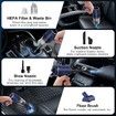 Handheld Car Vacuum Cleaner,9000Pa Vacuum Cleaner and Air Duster,120W High Power Wet and Dry Handheld Car Vacuum Cleaner with LED Light and Multi-Nozzles