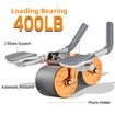 Ab Wheel Roller with Elbow Support,Automatic Rebound Abdominal Wheel,Ab Wheel Roller for Core Workout,Smartsaker Ab Wheel Roller with Phone Holder,Coreflex 4d Ab Wheel Roller for Office,Home,Outdoor (Orange)