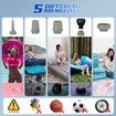 Electric Air Pump for Inflatables Mini Portable Rechargeable Inflate Deflate Pump with Camping Light for Air Mattress Swimming Rings Pool Raft Bed
