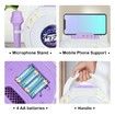 (Purple)Karaoke Machine for Kids, Portable Singing Machine Karaoke Toys with 2 Microphone,Party Favor Birthday Gifts for Toddlers Boys And Girls
