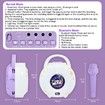 (Purple)Karaoke Machine for Kids, Portable Singing Machine Karaoke Toys with 2 Microphone,Party Favor Birthday Gifts for Toddlers Boys And Girls